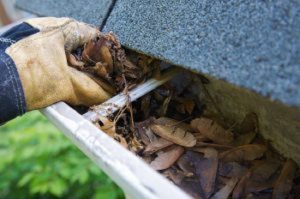 Maintaining your gutters and downspouts will help to keep moisture from building up in your home. 